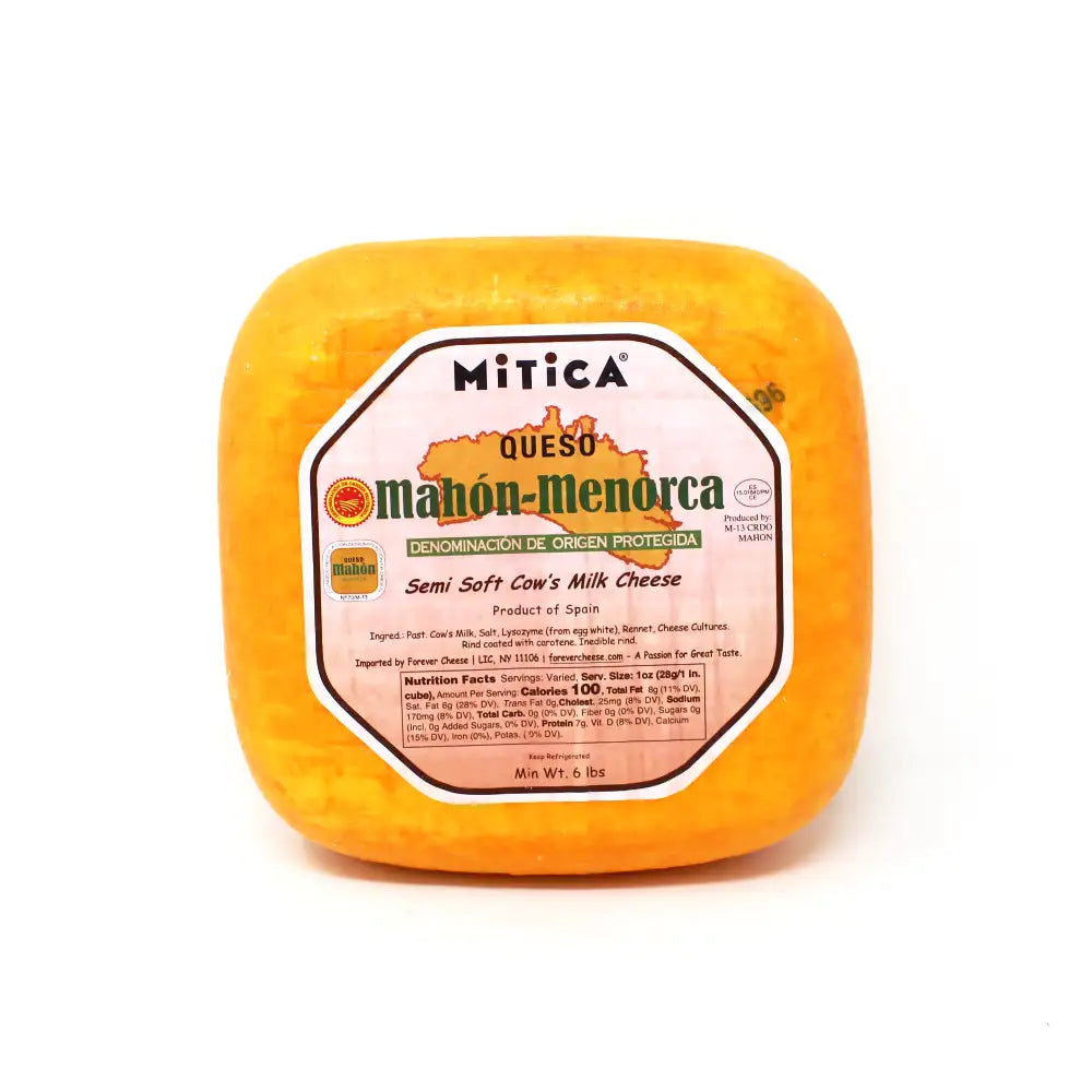 Mitica Mahon Menorca DOP Semi Curado 4 month cheese Paso Robles - Cured and Cultivated