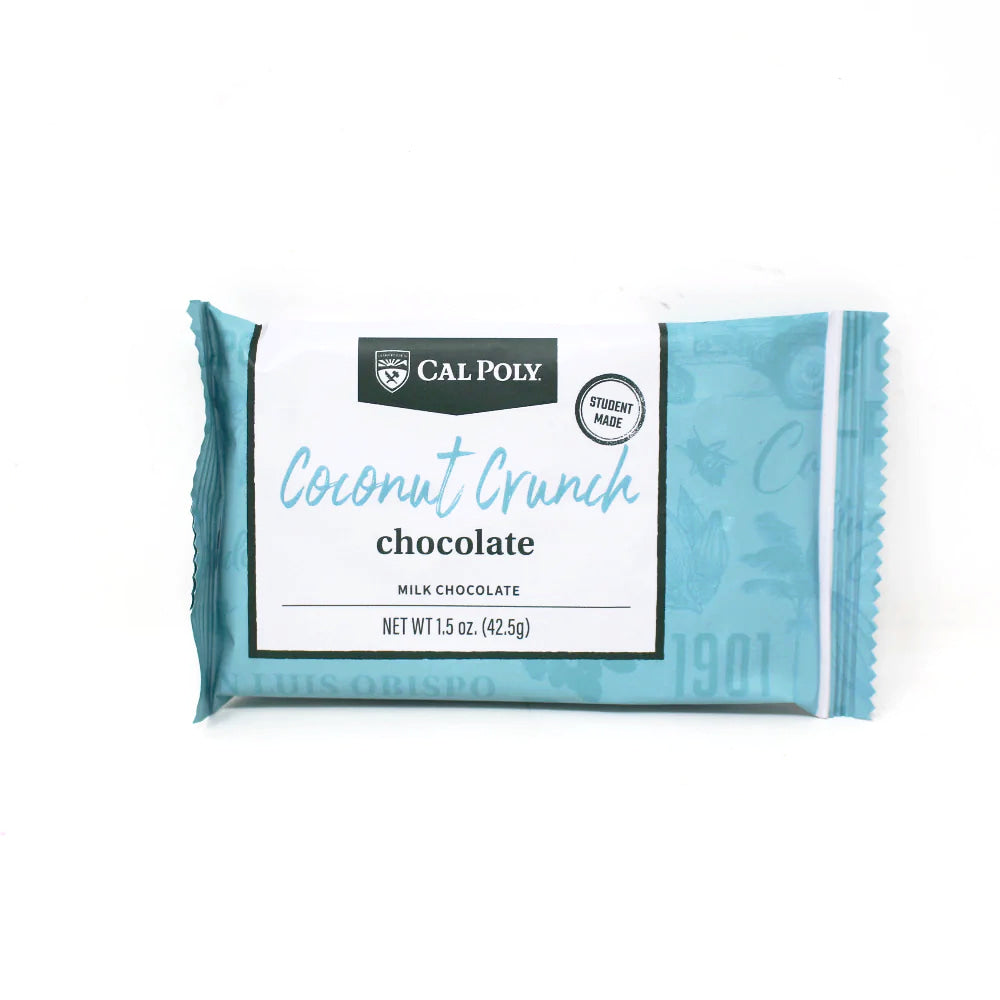 Cal Poly Milk Chocolate Coconut Crunch - Cured and Cultivated