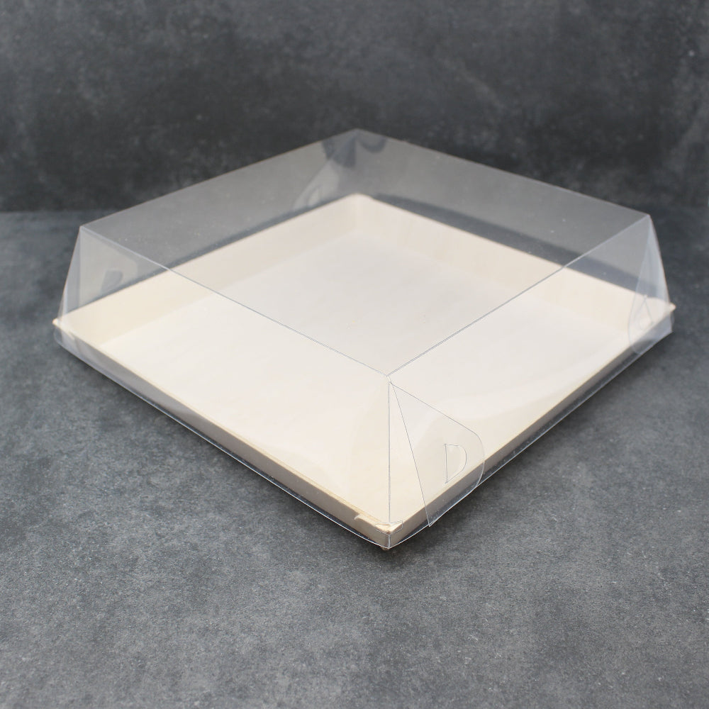 10 x 10 wooden charcuterie wooden tray with lid - Cured and Cultivated