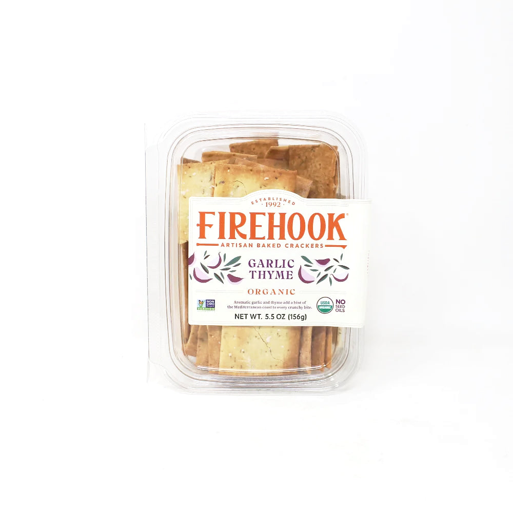 Firehook Garlic and Thyme Crackers - Cured and Cultivated