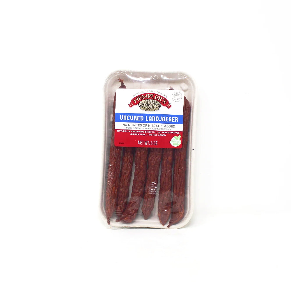 Hemplers Uncured Landjaeger - Cured and Cultivated