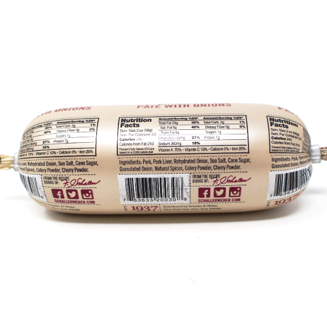 Pate with onions by Schaller & Weber - Cured and Cultivated
