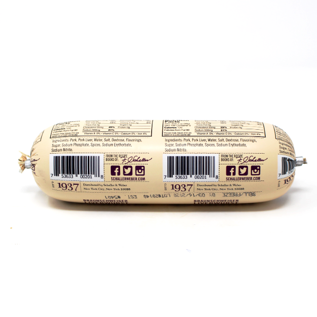 Braunschweiger liverwurst by Schaller & Weber, - Cured and Cultivated