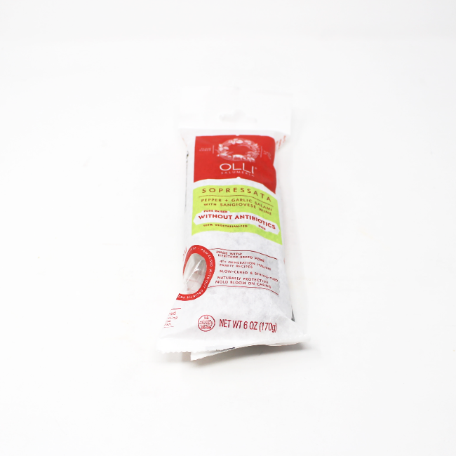 Salami Sopressata by Olli, 6 oz - Cured and Cultivated