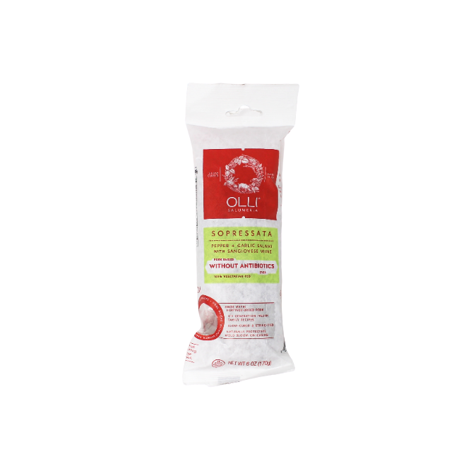 Salami Sopressata by Olli, 6 oz - Cured and Cultivated