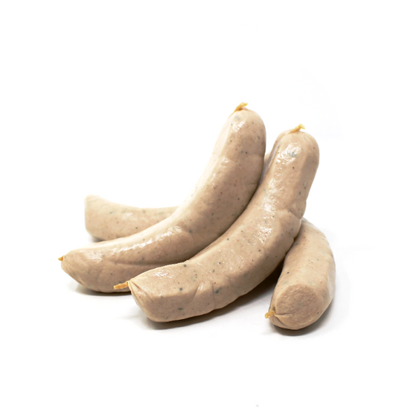German Swiss Bockwurst Continental Sausage - Cured and Cultivated