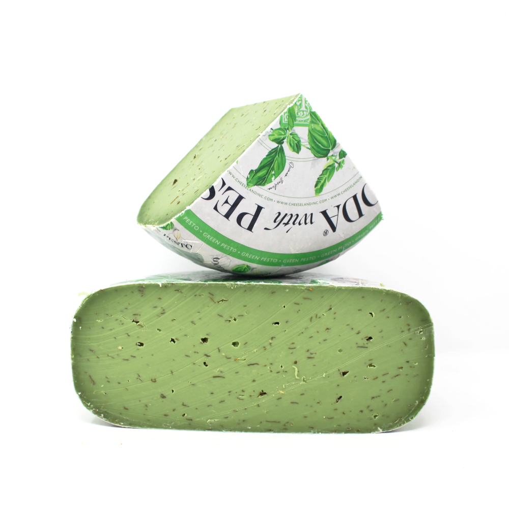 Green Pesto Cheese - Cured and Cultivated