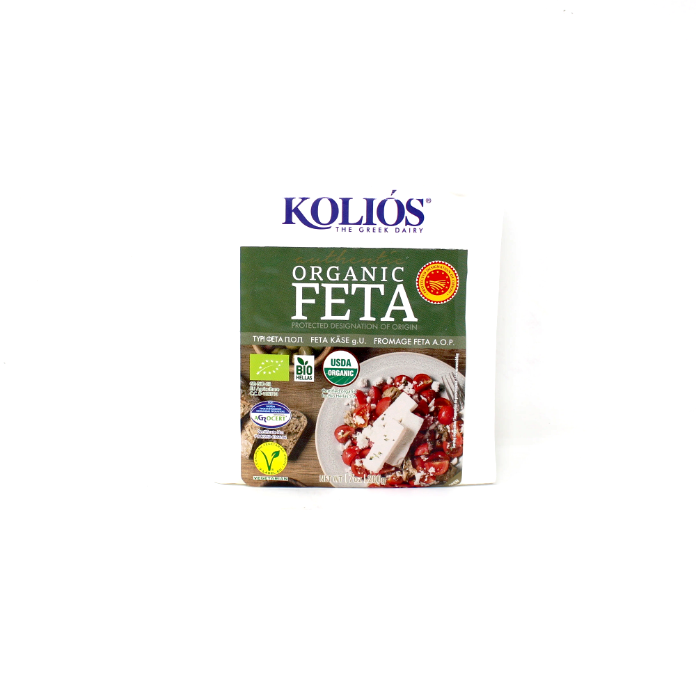 Kolios Organic Feta PDO, 7 oz, image size:1000x1000