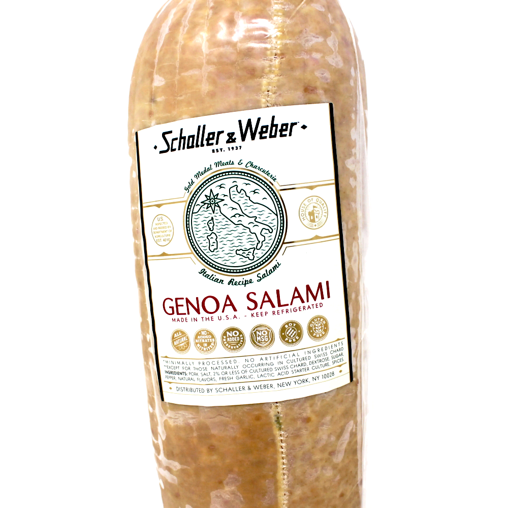 Genoa Italian Salami Schaller and Weber Paso Robles - Cured and Cultivated