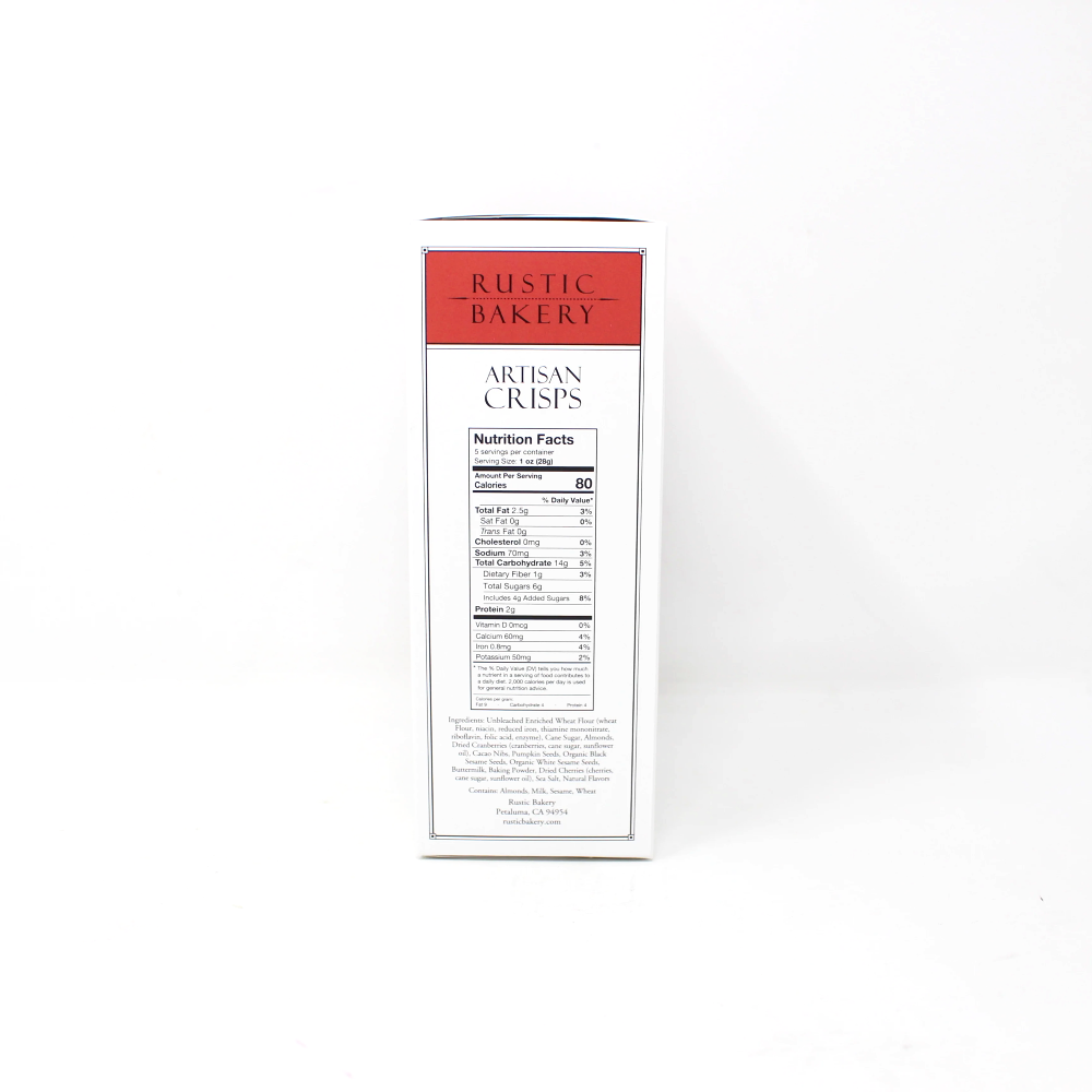 Rustic Bakery Cherry Cacao Crisps - Cured and Cultivated