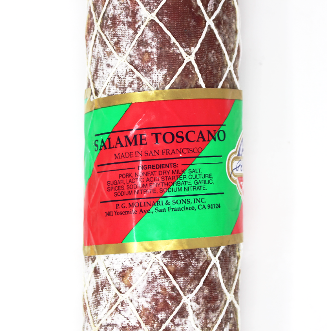 Toscano Dry Salami By Molinari - Cured and Cultivated