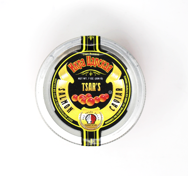Tsar's Red Salmon Caviar, 7 oz - Cured and Cultivated