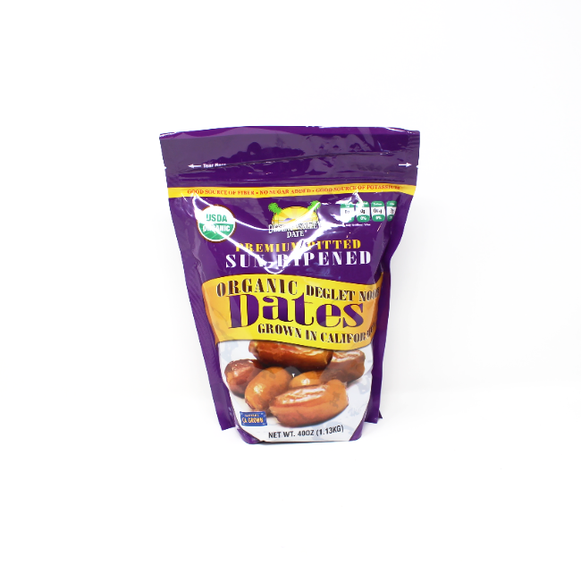 Sun Ripened Organic Dates, 2.5 lb - Cured and Cultivated