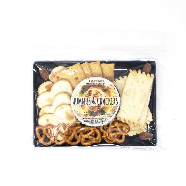 Hummus and Crackers - Cured and Cultivated