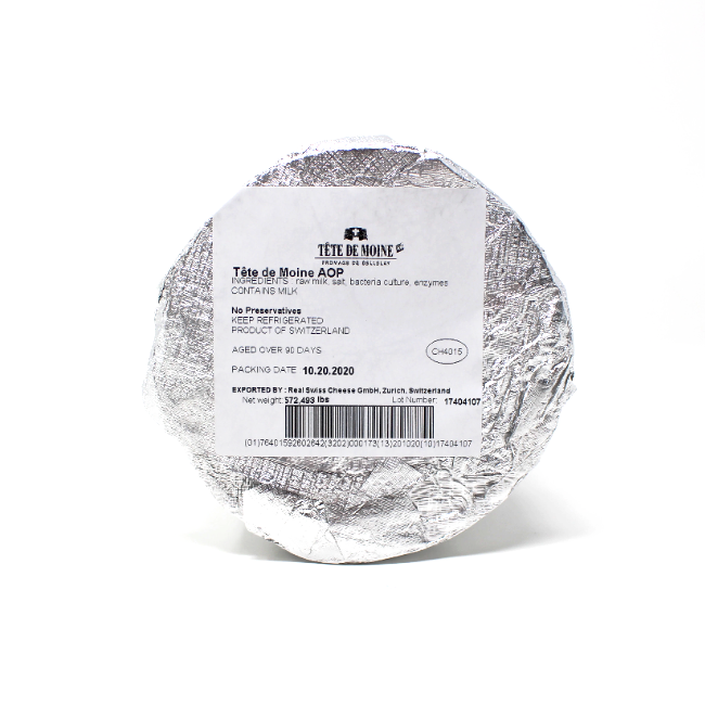 Tete de Moine Swiss Cheese - Cured and Cultivated