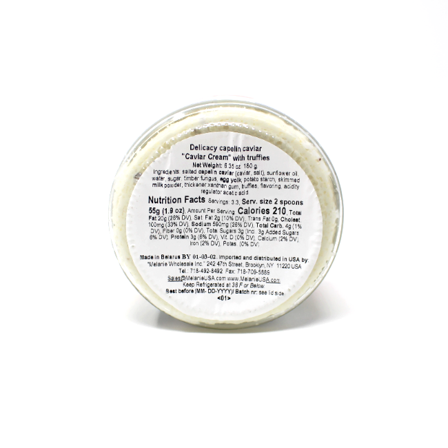 Santa Bremor Caviar Cream - Truffles, 6.35 oz - Cured and Cultivated