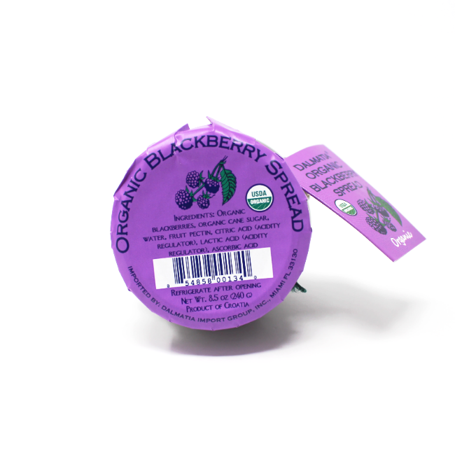 Dalmatia Organic Blackberry Spread, 8.5 oz - Cured and Cultivated