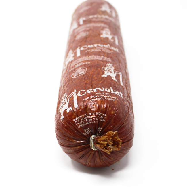 Cervelat German Salami Mattern Sausage - Cured and Cultivated