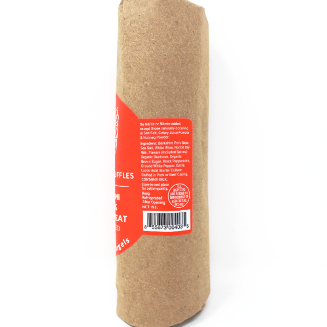 Angel's Nostrano Italian Salami, 5.5 oz. - Cured and Cultivated