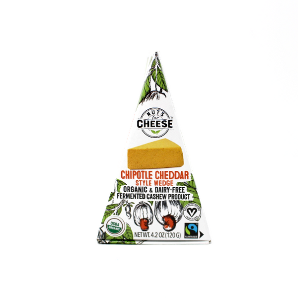 Chipotle Cheddar Vegan Cheese, 4.2 oz Cured and Cultivated