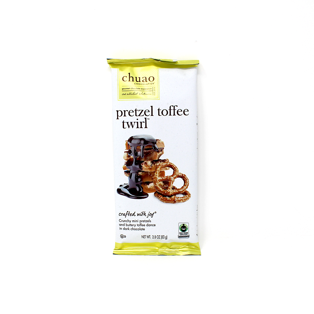 Chuao Chocolatier Pretzel Toffee Twirl Chocolate Bar - Cured and Cultivated