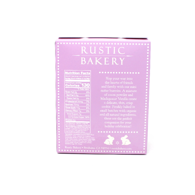 Rustic Bakery Bunny Hops Vanilla Chocolate Easter cookies - Cured and Cultivated