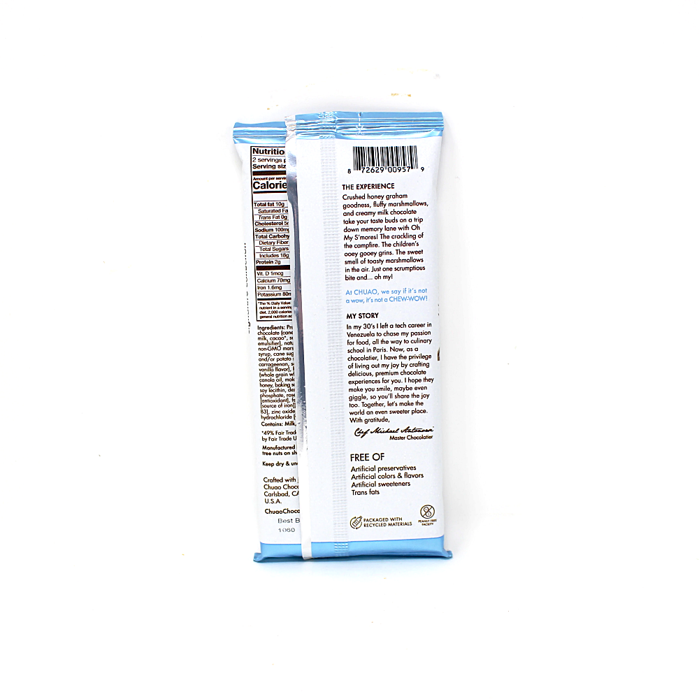 Chuao Chocolatier Oh My S'mores Chocolate Bar - Cured and Cultivated