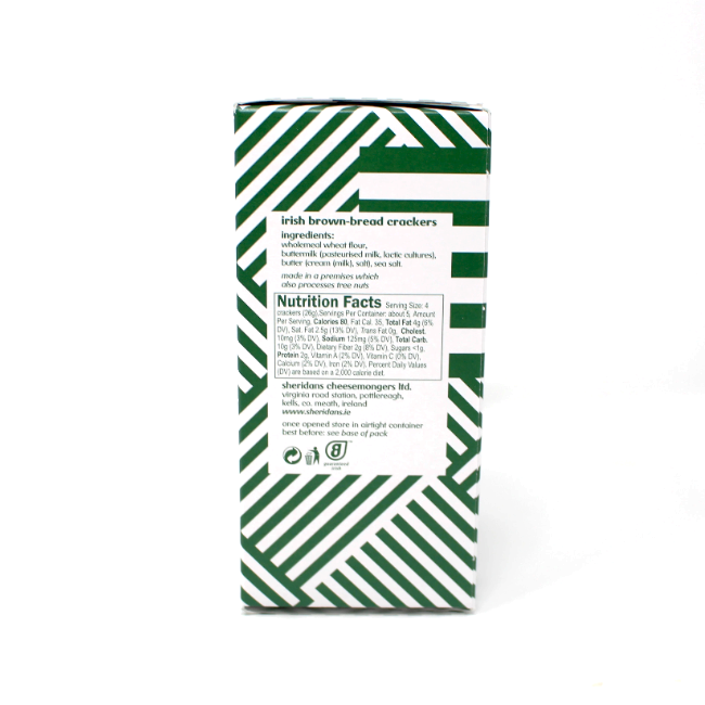 Sheridans Irish Brown Bread Crackers - Cured and Cultivated