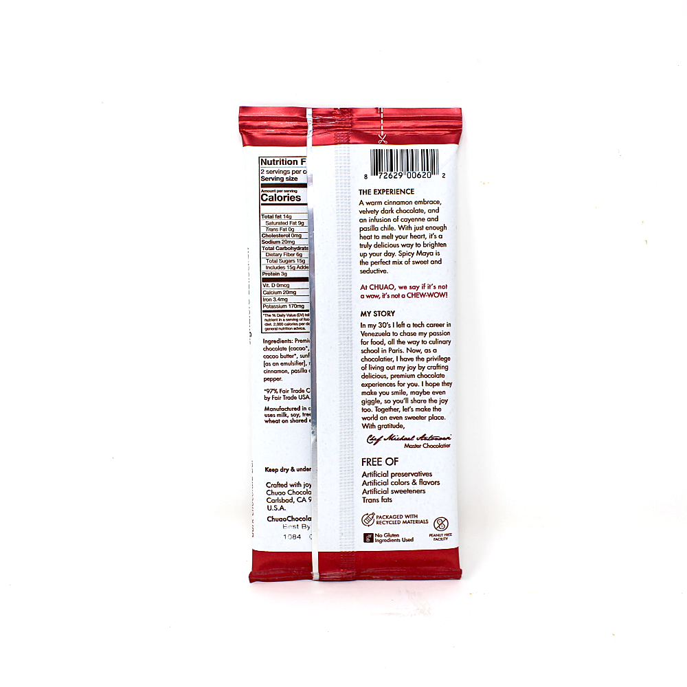 Chuao Chocolatier Spicy Maya Chocolate Bar - Cured and Cultivated
