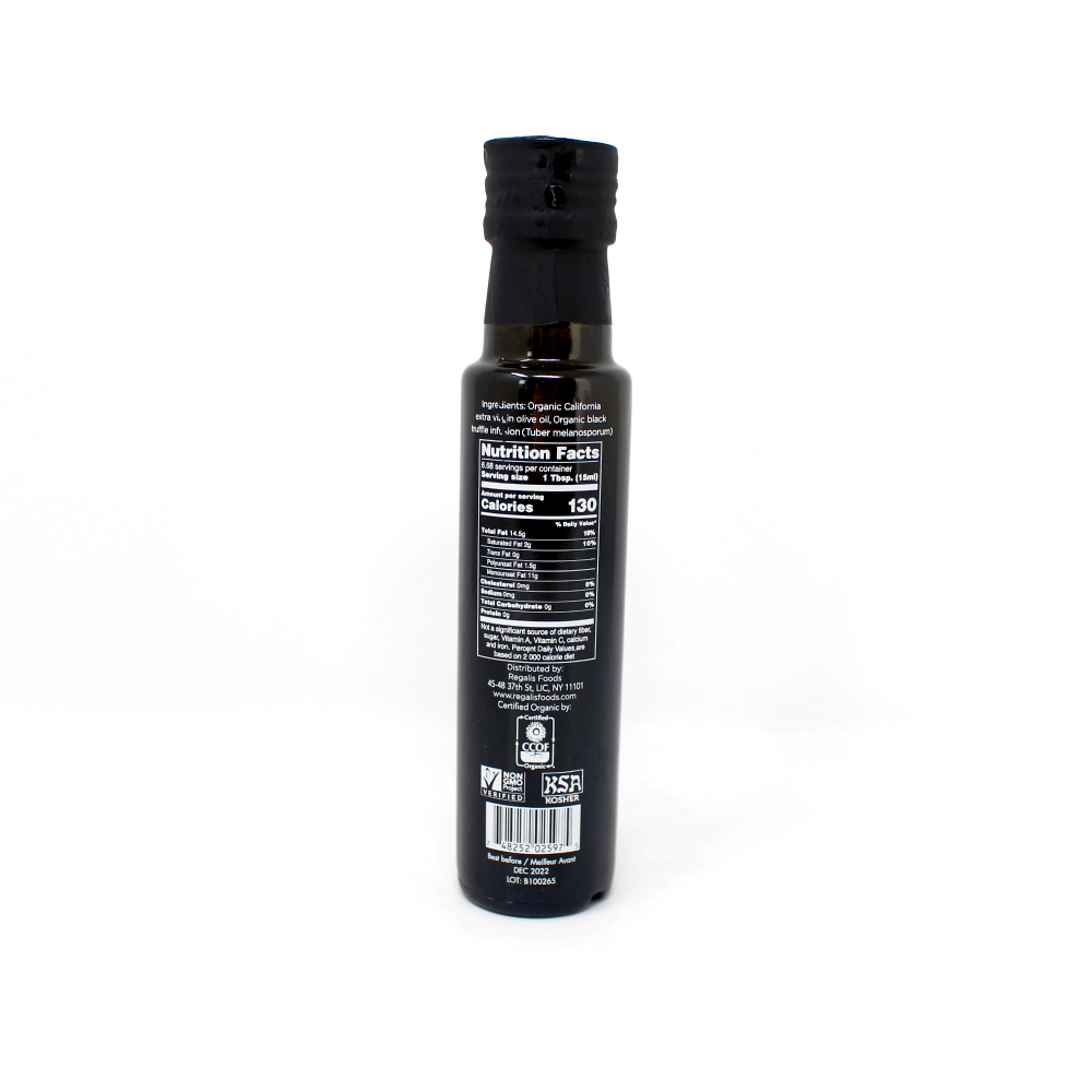 Regalis Organic Black Truffle infused extra virgin olive oil - Cured and Cultivated