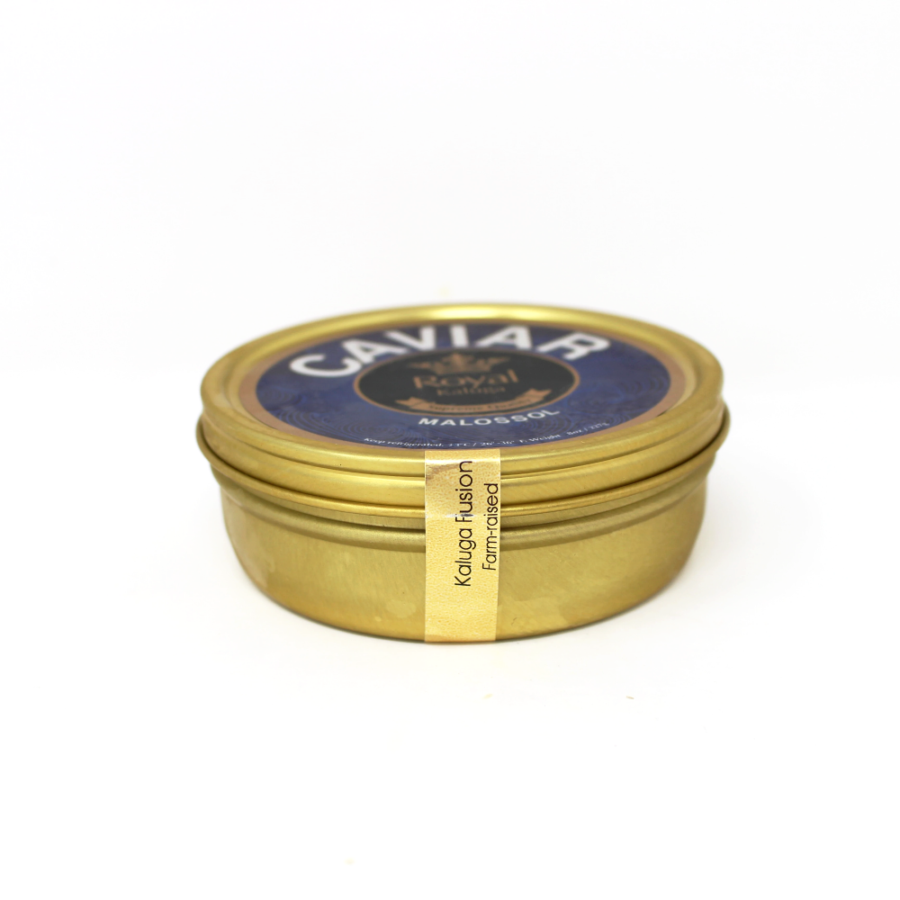 Kaluga Royal Black Caviar Malossol, 8 oz. - Cured and Cultivated