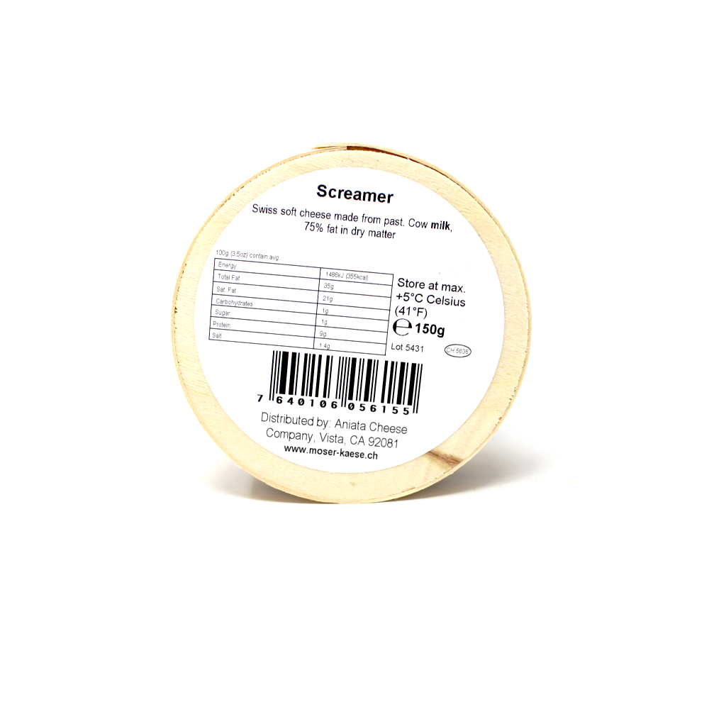 Moser Screamer Triple Cream Soft Cheese Switzerland Paso Robles - Cured and Cultivated