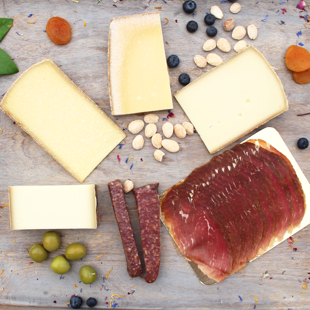 Swiss Cheese and Charcuterie Gift Box - Cured and Cultivated