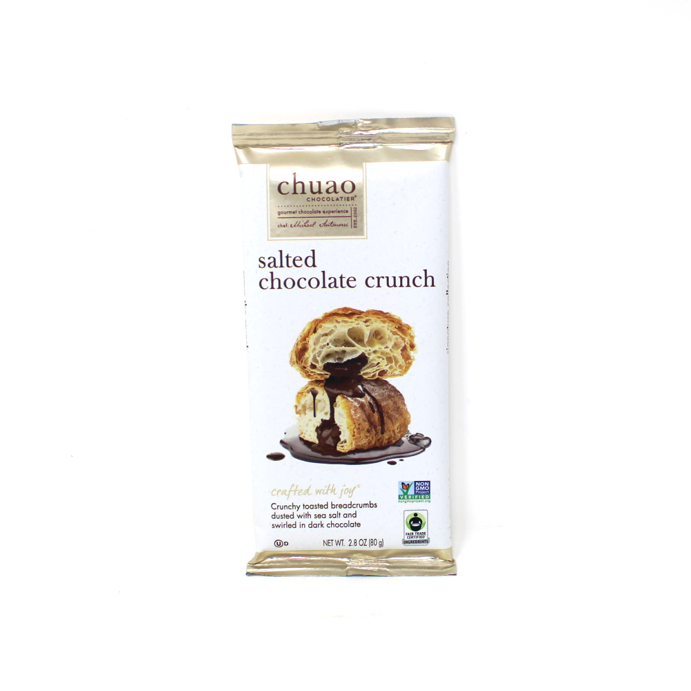 Chuao Chocolatier Salted Chocolate Crunch Chocolate Bar - Cured and Cultivated