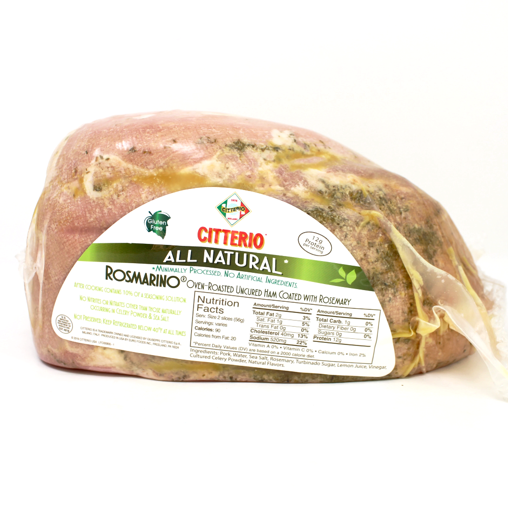 Citterio Rosmarino Oven Roasted ham rosemary - Cured and Cultivated