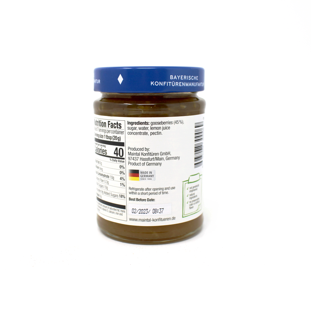 Maintal Germany Gooseberry Fruit Spread Paso Robles - Cured and Cultivated