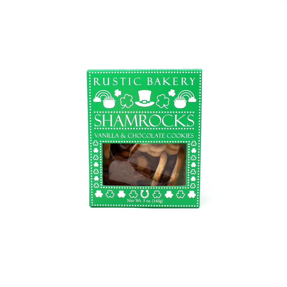 Rustic Bakery Shamrocks Vanilla Chocolate cookies Paso Robles - Cured and Cultivated