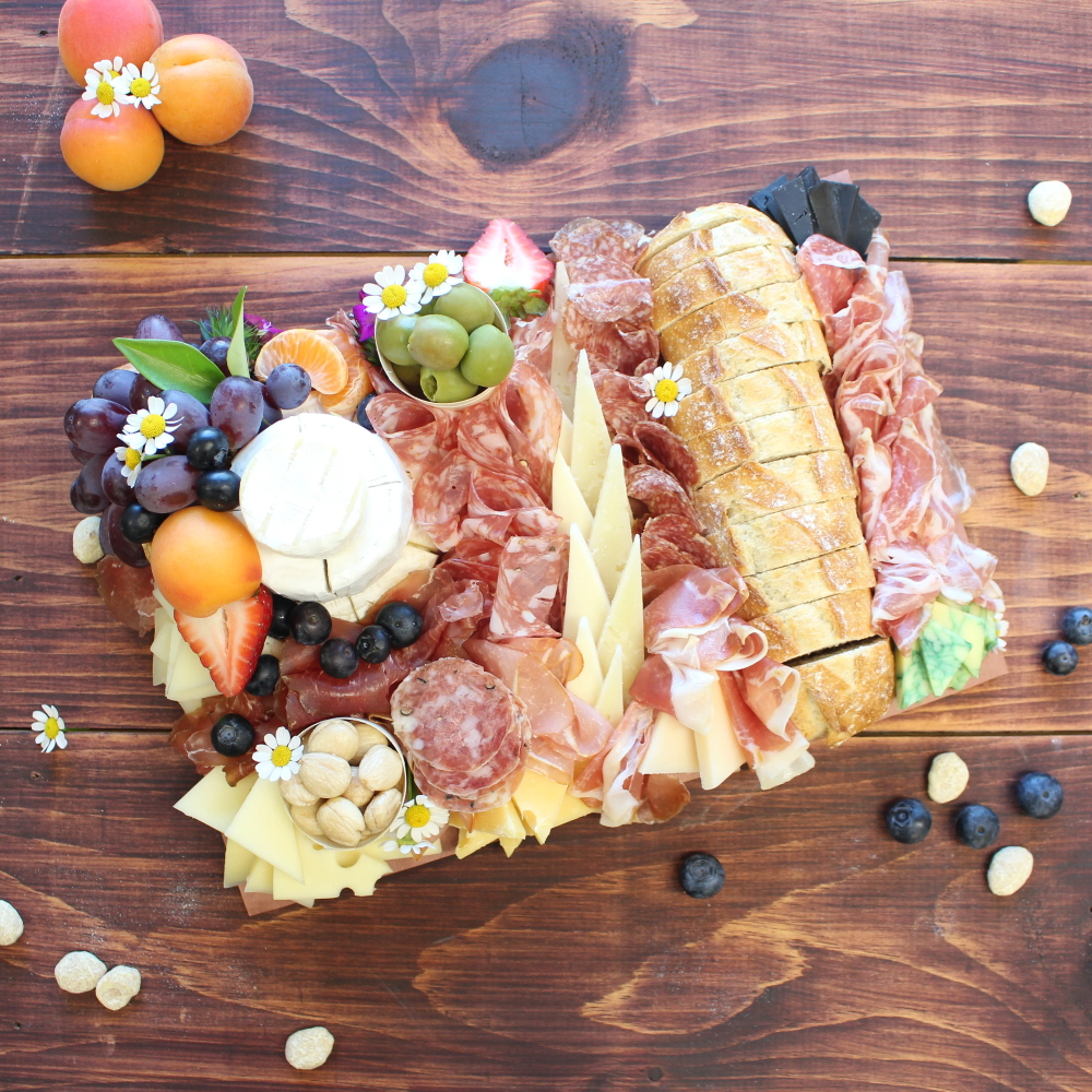 Small Cheese and Charcuterie Grazing Board Paso Robles - Cured and Cultivated