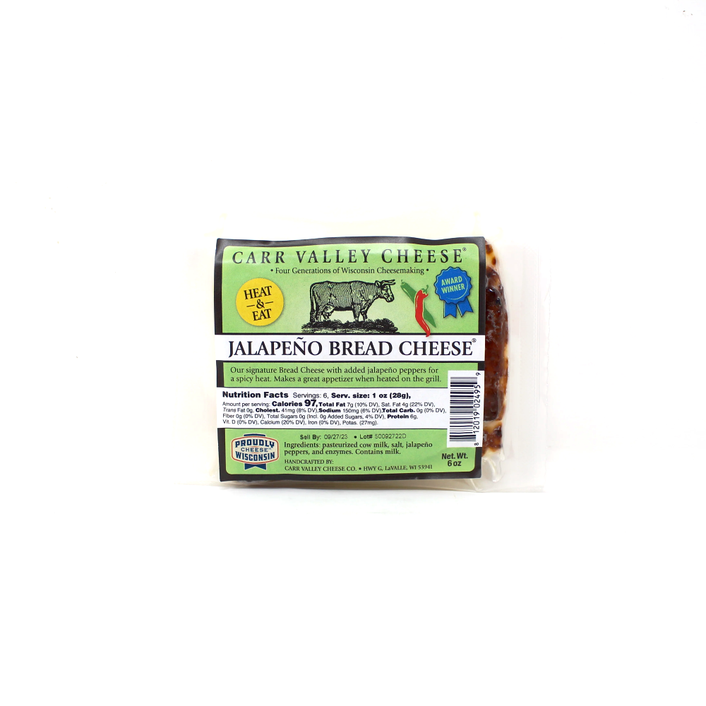 Carr Valley Jalapeno Bread Cheese - Cured and Cultivated