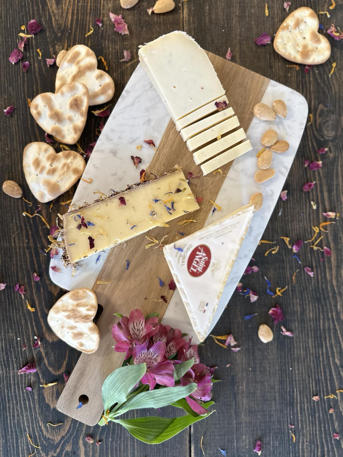 Valentine's Day cheese and Charcuterie - Cured and Cultivated