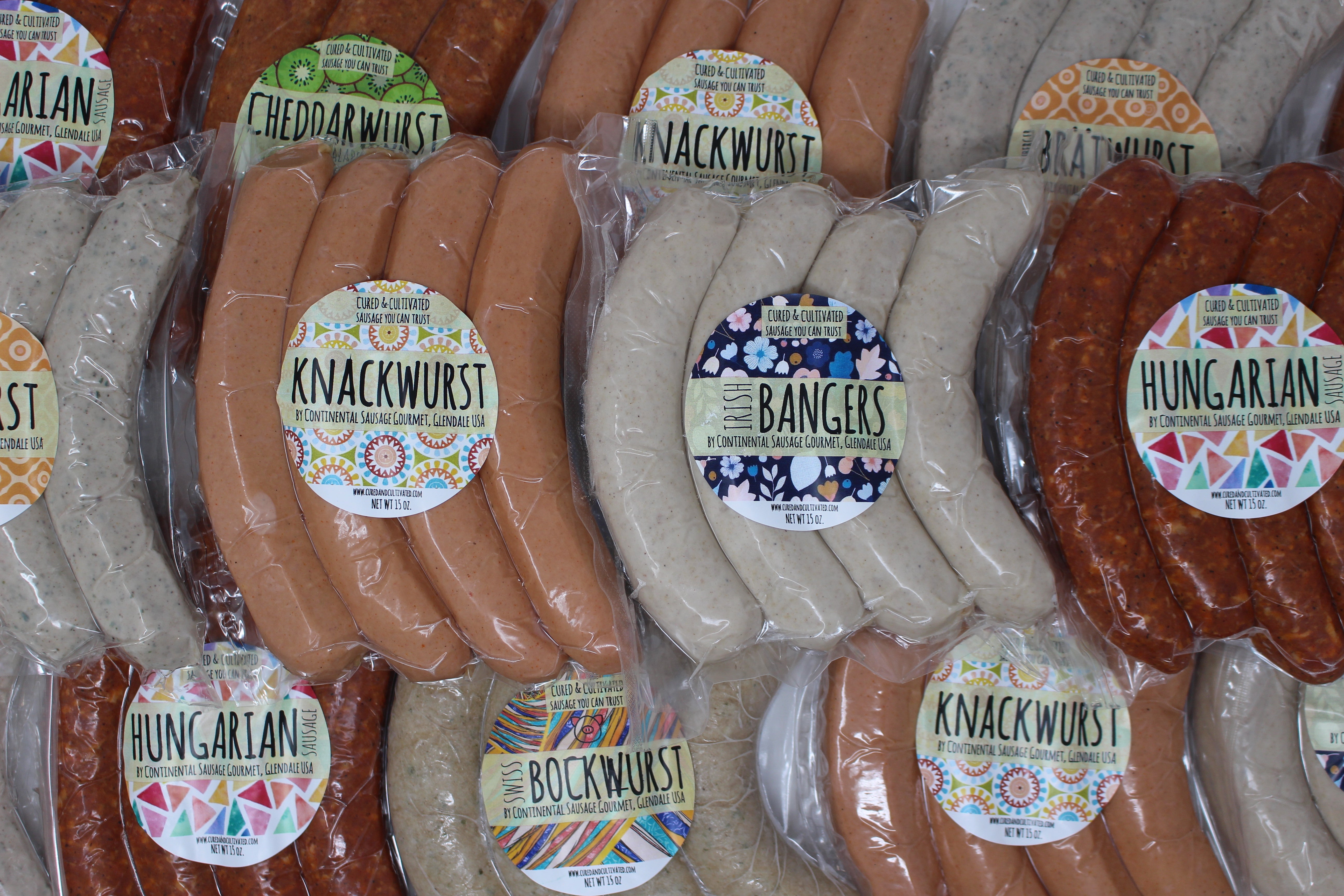 German Sausages Paso Robles - Cured and Cultivated