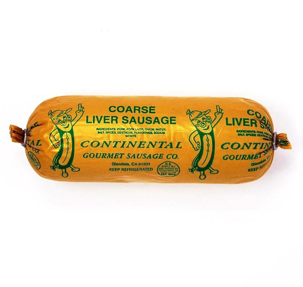 Continental Gourmet Sausage Liverwurst Coarse chub Paso Robles - Cured and Cultivated
