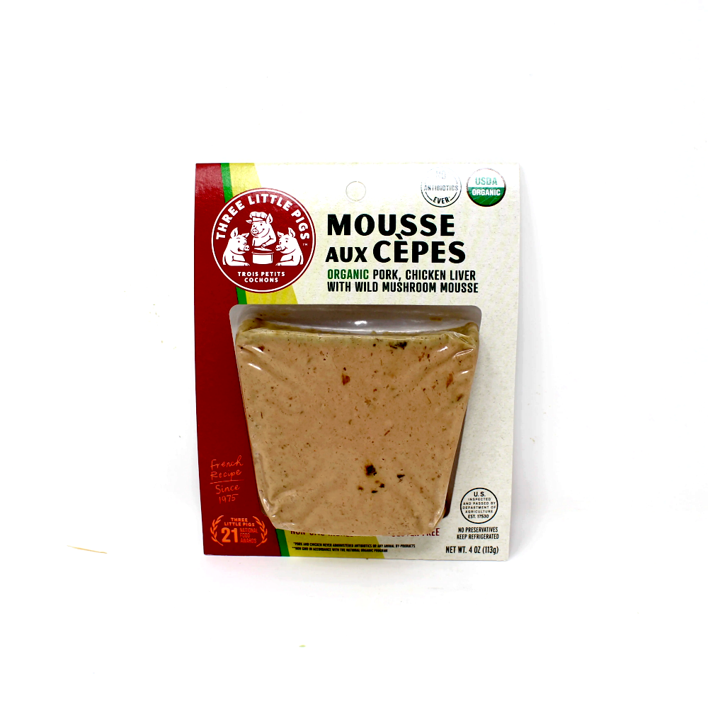 Les Trois Petits Cochons Trois Petits Cochon Organic Mousse Aux Cepes - Cured and Cultivated