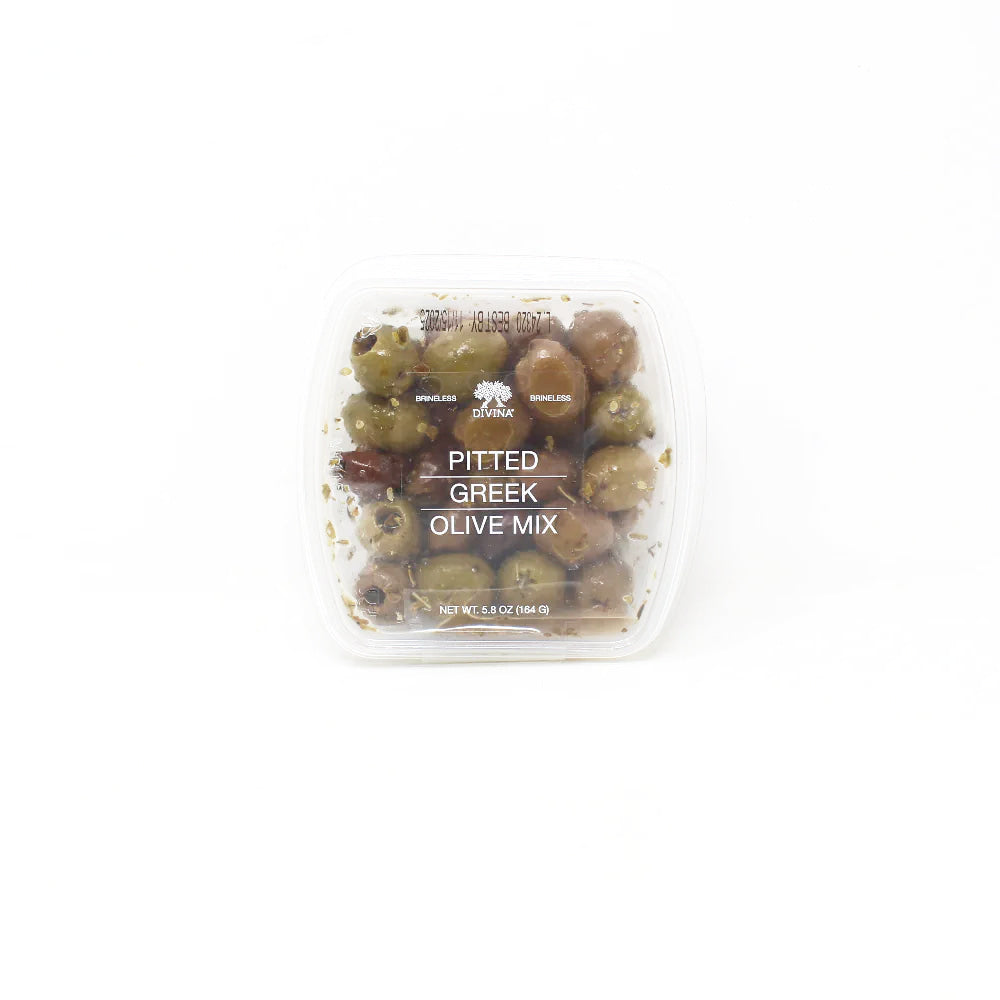 Divina Pitted Greek Olive Mix, 5.8 oz | Cured and Cultivated