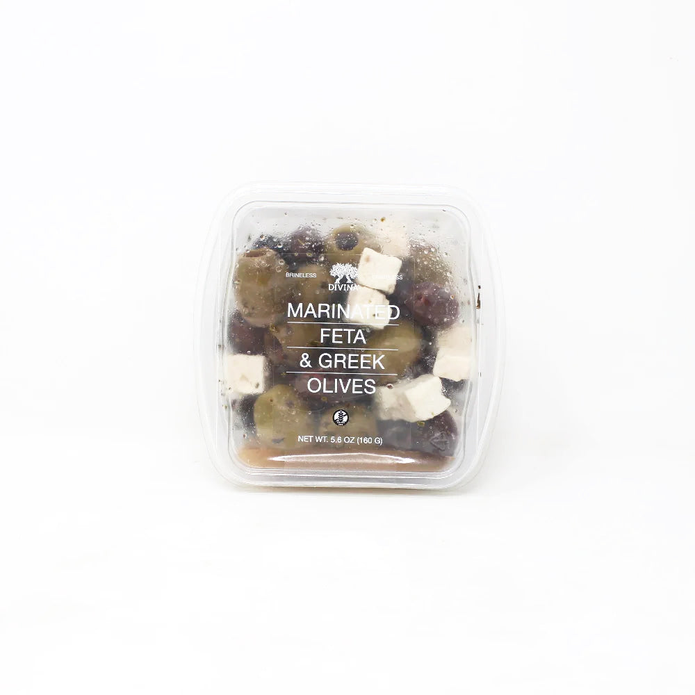 Divina Marinated Feta and Greek Olives Mix, 5.6 oz | Cured and Cultivated