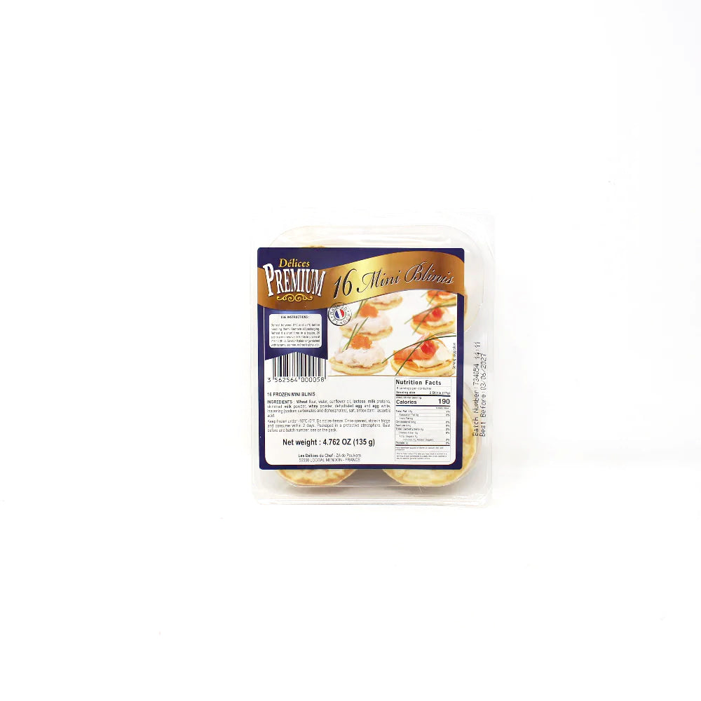 Premium French Caviar Blinis - Cured and Cultivated