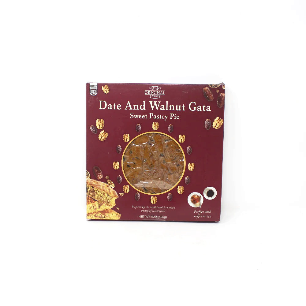 Armenian Date Walnut Gata Pie - Cured and Cultivated