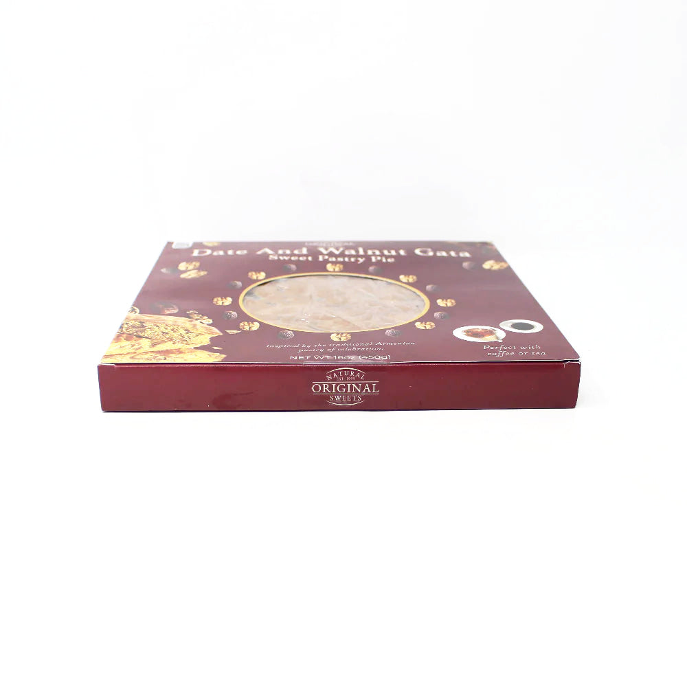 Armenian Date Walnut Gata Pie - Cured and Cultivated