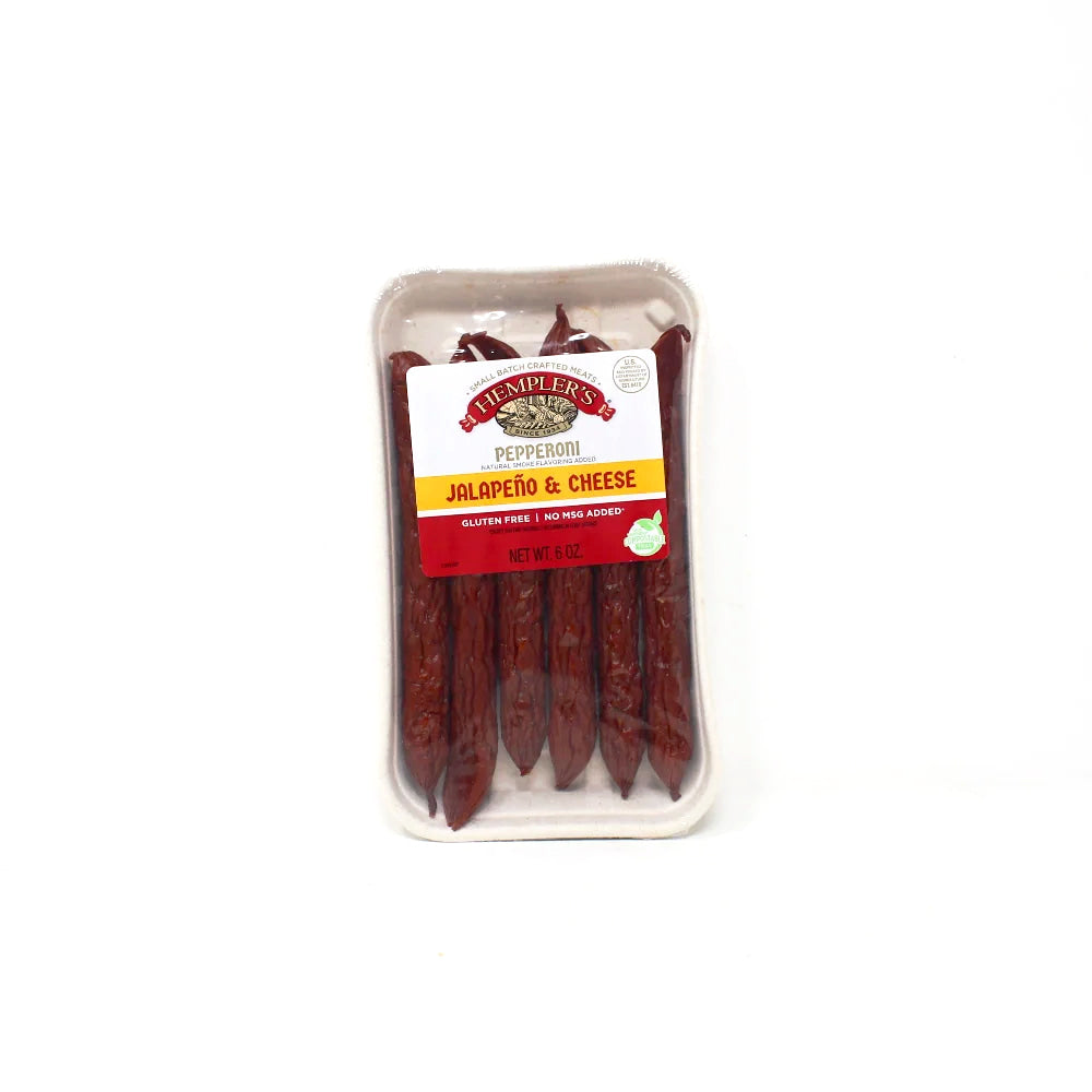 Hempler's Pepperoni Jalapeno & Cheese, 6 oz - Cured and Cultivated