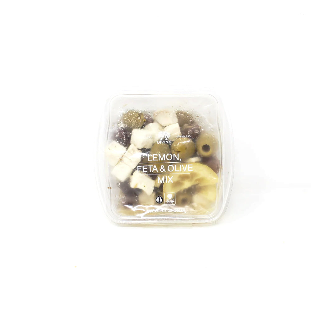 Divina Lemon Feta & Olives Mix - Cured and Cultivated